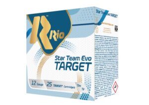 Rio Star Team Target 24 Light 12ga 2.75 inch Shotgun Shells Low Recoil – #7.5 | 7/8 oz. | 1200 fps | 25rd Box