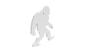 B/C AR500 3/8″ SILHOUETTE YETI WHT