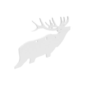 Birchwood Casey AR500 3/8″ Silhouette Plate Target 3-Hole Elk