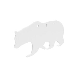 Birchwood Casey AR500 3/8″ Silhouette Plate Target 3-Hole Bear