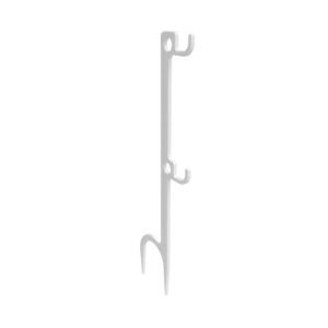 Birchwood Casey Double Hook Steel Target Hanger Ground Stake – White