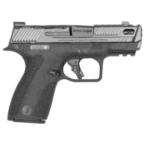 S&W PC M&P 9 Shield X Carry Comp Handgun 9mm Luger 10rd Magazines(2) 3.6″ Comp Barrel Thumb Safety Black