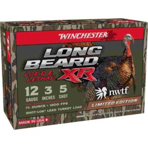 Winchester NWTF 50th Anniversary Long Beard Shotshells 12 ga 3″ 1-3/4oz 1200 fps #5 10/ct