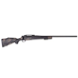Weatherby Vanguard Black Hills Rifle .30-06 Sprg 5rd Magazine 22″ 1/2×28 Threaded Barrel with 2″ Muzzle Brake Black with Green and Tan