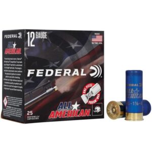 Federal All American Shotshells 12ga 2-3/4″ 1-1/8oz 1200 fps #7.5 25/ct