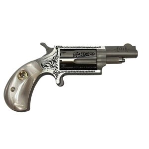NAA  50th Anniversary Stainless Steel Handgun .22 WMR 5rd Capacity 1.625″ Barrel White Pearl Grip Limited Edition