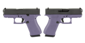 GLOCK G43X 9MM PISTOL 3.41″ PURPLE ORCHID NIGHT SIGHTS 2-10RD MAGS