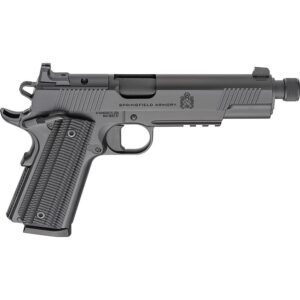 Springfield Armory 1911 Operator AOS Handgun .45 Auto 8rd Magazine(2) 5.75″ Threaded Barrel Black Cerakote