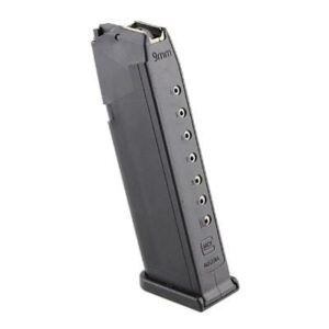 Glock Factory Handgun Magazine for Glock Model 19 9mm Luger 10/rd Black Bulk