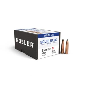 Nosler Solid Base Rifle Bullets 6.5mm .264″ 140 gr 50/ct