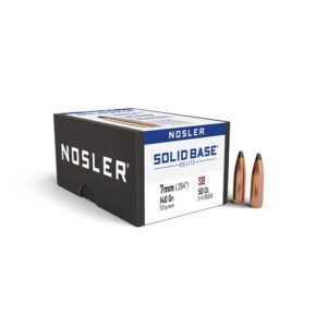 Nosler Solid Base Rifle Bullets 7mm .284″ 140 gr 50/ct