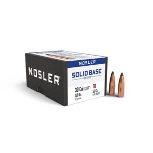 Nosler Solid Base Rifle Bullets .30 Cal .308″ 150 gr 50/ct