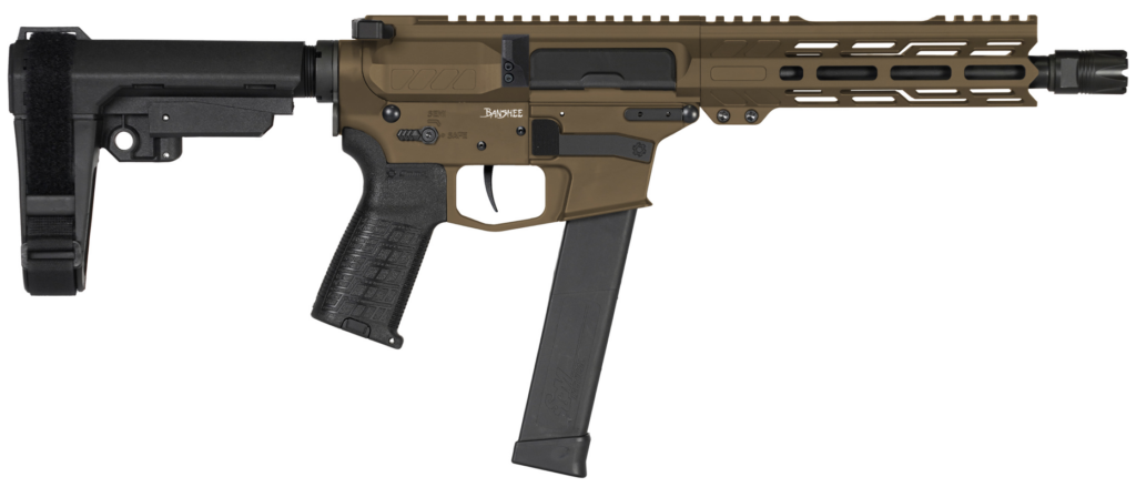 CMMG PISTOL, BANSHEE, MK10, 10MM, 8", MIDNIGHT BRZ W/ADJ RIP BRACE