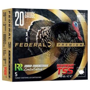 Federal Heavyweight TSS Rob Roberts Special Edition Shotshell 20ga 3″ 1-5/8oz 1000 fps #9 5/ct