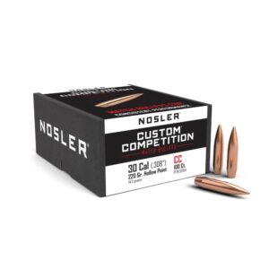 Nosler Custom Competition Rifle Bullets .30 cal .308″ 220 gr HPBT 100/ct