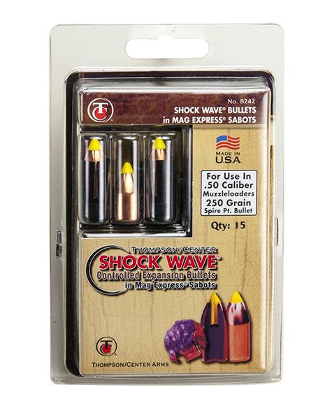 Thompson Center Shockwave Spire Point Polymer Tip Bullets .50 cal Sabot 200 gr  15/ct