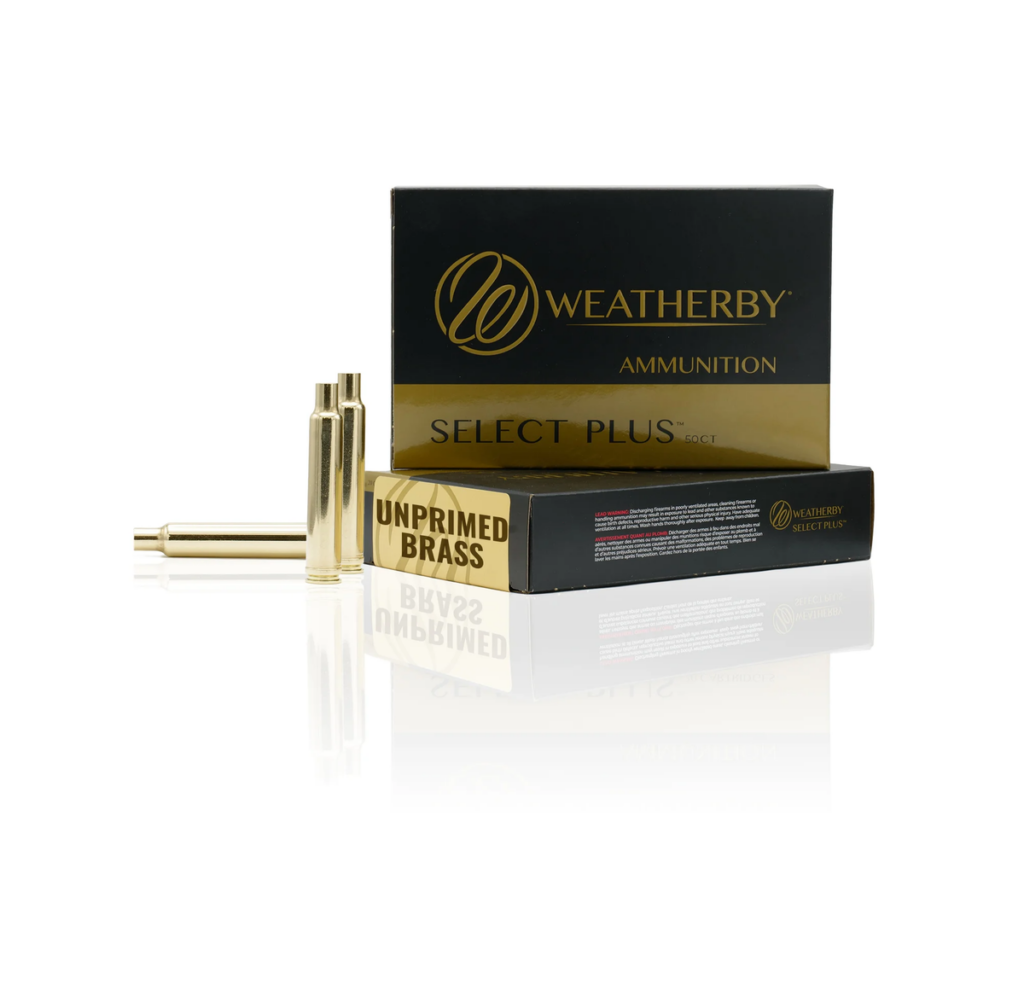 Weatherby Unprimed Brass Rifle Cartridge Cases 280 ACKLEY IMPROVED 50/ct