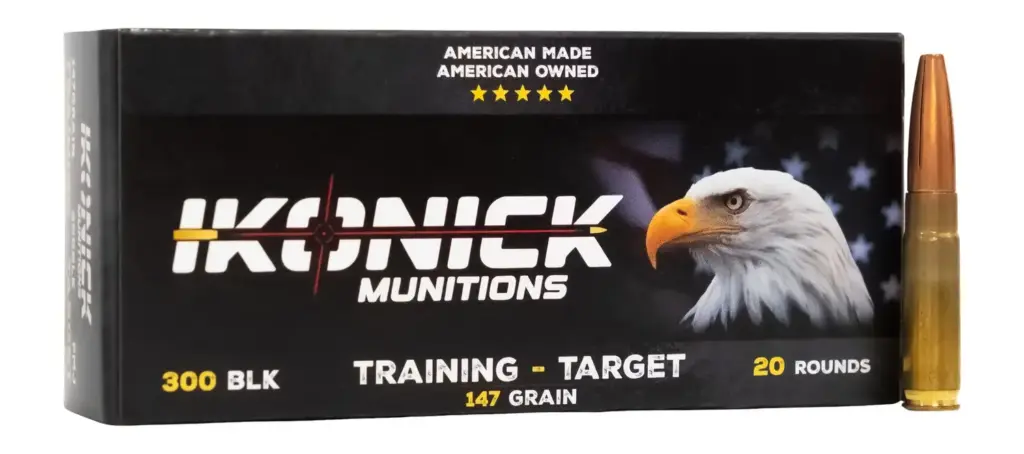 IKONICK USA 300 B/O 147GR PREMIUM RANGE 20RD BOX/500RD CASE