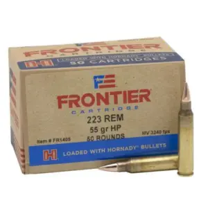 FRONTIER® 223 REM 55 GR HOLLOW POINT MATCH™ (50 – ORIENTED) 50RD/BX 10BX/CS