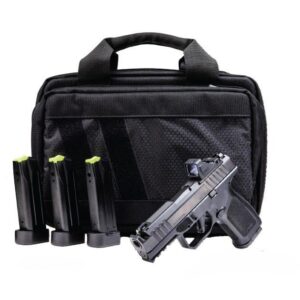 Rost Martin RM1C Comp Handgun Bundle 9mm Luger 10rd Magazines(4) 4″ Barrel Black Viridian Red Dot Pistol CA Compliant