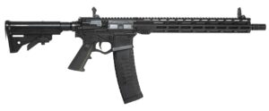 ATI ALPHA MAXX AR Rifle – Black | 5.56 NATO | 16″ Barrel | 15″ M-LOK Rail | 60rd | Flip-Up Sights