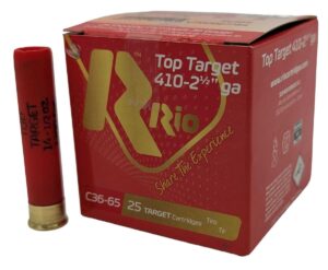 Rio Top Target 14 .410ga Target Load 2.5 inch Shotgun Shells – #8 | 1/2 oz. | 1200 fps | 25rd Box