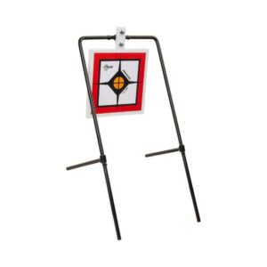 Allen EZ-Aim Hardrock AR500 Square Spinner Target & Stand for Rimfire Rounds & Centerfire Pistols 9.5″W x 20″H White/Red/Black