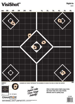 Champion VisiShot Targets Sight-In Target – 13″ X 18″ 10/Pack