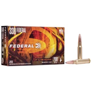 Federal Fusion Rifle Ammunition .338 Federal 200 gr BTSP 2700 fps – 20/ct