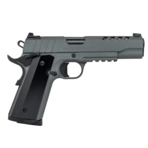 Tisas 1911 Night Stalker Handgun 45 ACP 8rd Magazines (2) 5″ Barrel Grey with Black Grips