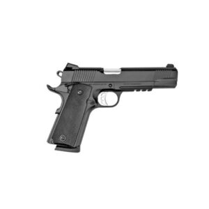 Tisas 1911 Duty B45R Handgun .45 ACP 8rd Magazine 5″ Barrel Black Cerakote w/Rail