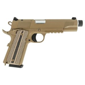 Tisas 1911 B45RGD TH Raider Handgun .45 ACP 8rd Magazines(2) 5.5″ Threaded Barrel FDE Cerakote