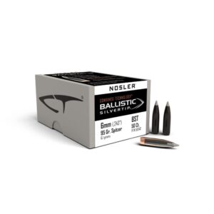 Nosler Ballistic SilverTip Hunting Rifle Bullets 6mm .243″ 95 gr SBT-BSTIP 50/ct