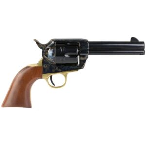 Cimarron Pistolero Handgun 9mm Luger 6rd Capacity 4.75″ Barrel Case Hardened with Wood Grips