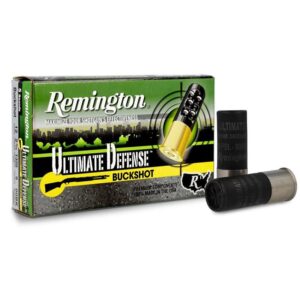 Remington Ultimate Defense Shotshells 12ga 3″ #00 1225 fps 5/ct