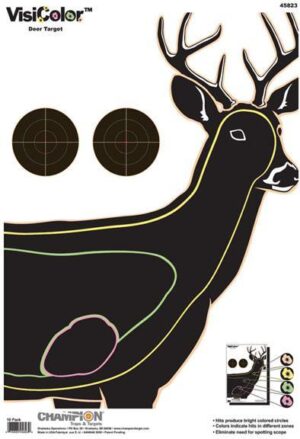 Champion VisiColor High-Visibility Paper Targets Deer 13″ X 18″ 10/Pack