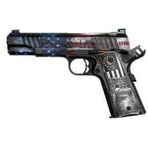 Auto Ordnance USA 250th Anniversary Founding Fathers 1911 Handgun .45 Auto 7rd Capacity 5″ Barrel Engraved Grips