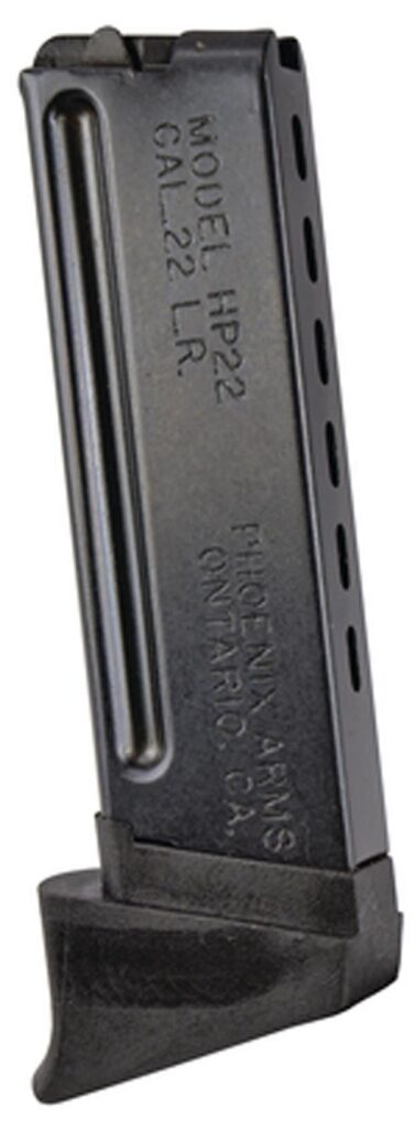 Phoenix Arms HP22/HP22A Extended Handgun Magazine with Finger Rest .22 LR 10/rd