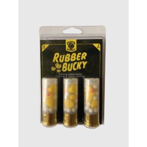 Reaper Defense Rubber Bucky Shotshell 12ga 2-3/4″ Resin Duck Rubber Buckshot 3/ct