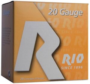 Rio Small Game Load Shotshell 20 ga 3″ MAX 1-1/4 oz #5 1250 fps 25/ct