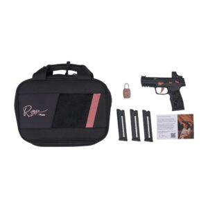 Sig Sauer P322 Rose Romeo RS Handgun .22 LR 20rd Magazines (3) 4″ Barrel Black with Rose Savior Gun Bag