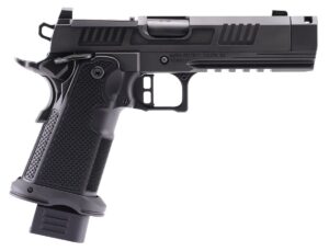 Alpha Foxtrot AF1911-Romulus MOS Adapter Handgun 9mm Luger 17(1) & 20rd(1) Magazines 4.25″ Comp Threaded Barrel DLC Black