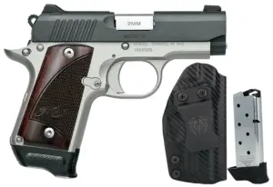 KIMBER MICRO 9 TWO TONE ROSEWOOD RTC-K BUNDLE PISTOL HOLSTER, 2-7RD MAGS