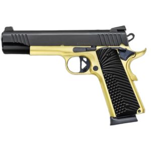 Chiappa 1911 Superior Handgun .45 ACP 8rd Magazines (2) 5″ Barrel Black and Gold