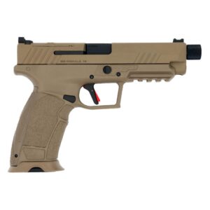 Tisas PX-9 Gen 3 Tactical Semi Auto Pistol 9mm Handgun 18rd & 20rd Magazines 5.1″ Threaded Barrel FDE