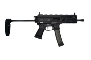 Grand Power Stribog SP9A1 Pistol – FDE | 9mm | 8″ Threaded Barrel | 30rd | PDW Brace w/ Tailhook