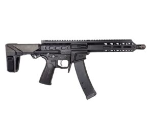 Wraithworks WARSCORP9 Side-Charging AR Pistol – Black | 9mm | 8.5″ Barrel | 7″ M-LOK Rail | SB Tactical HBPDW Brace | Accepts Scorpion Mags