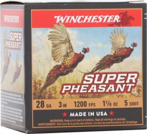 1063681-14301746.jpg WINCHESTER 28 GA 1-1/8" #5 SUPER PHEASANT HV HB 1-1/8 OZ 25 RD/BX 10 BX/CS
