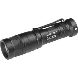 10860-14120404.webp SUREFIRE AVIATOR 5/250LM WHITE + RED LED BLACK ALUM Z68 CLICKY