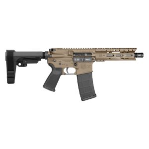 1096037-14324292.jpg DIAMONDBACK DB15 5.56 7" DIAMONDBACK, W/ 6" PC M-LOK RAIL, FLAT DARK EARTH, SBA3 BRACE, (1) 30RD PM